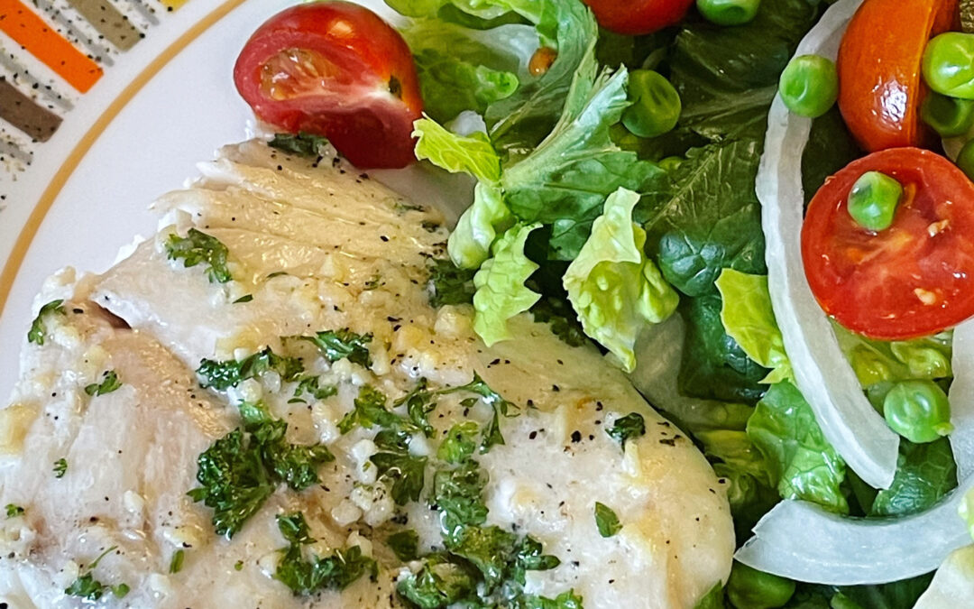 Baked Red Snapper with Herbed Butter￼